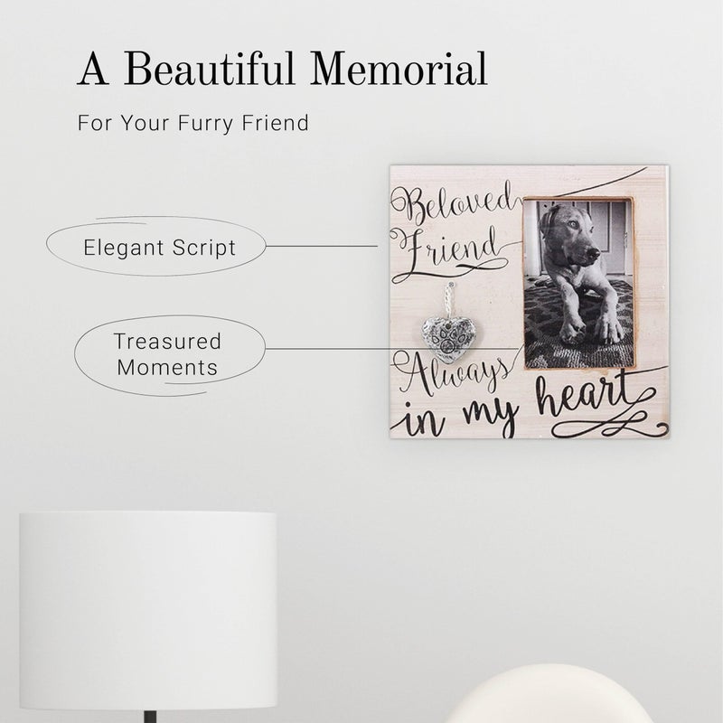 YOUNGS Young's 9" x 0.5" x 9" Wood 4" x 6" Pet Memorial Picture Frame - Image 4